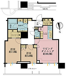 間取図画像 2LDK