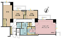 パークハウス赤坂氷川 3LDKの間取図画像