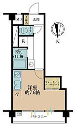 中野坂上ダイヤハイツ ワンルームの間取図画像