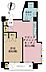 間取り：1LDK、専有面積37.73m2、バルコニー面積3.64m2