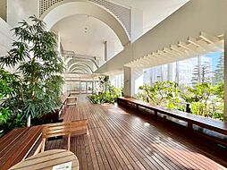 マンションの敷地内には、中庭もございます。