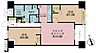 間取り：2LDK、専有面積62.04m2、バルコニー面積4.8m2