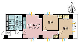プリメーラ雷門 2DKの間取図画像