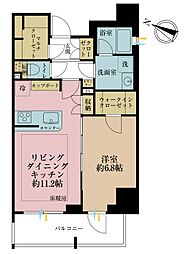 デュアレス千代田三崎町 1LDKの間取図画像