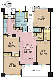 ルネサンスシティ本牧 4SLDKの間取図画像