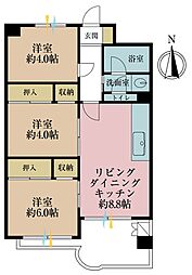 トキワパレス 3LDKの間取図画像