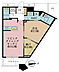 間取り：1LDK+S（納戸）、専有面積58.98m2、バルコニー面積5.91m2