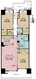 東京ビューマークス 3LDKの間取図画像