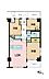 間取り：3LDK、専有面積57.95m2、バルコニー面積4.05m2