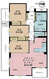 パーク・コート落合台 3LDKの間取図画像