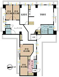 アルベルゴ上野 5LDKの間取図画像
