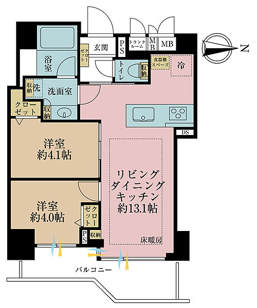 間取りを拡大表示