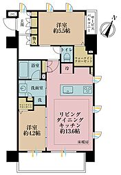 EXCELLENTCITY横浜関内 2LDKの間取図画像