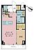 間取り：1LDK、専有面積40m2、バルコニー面積4.7m2