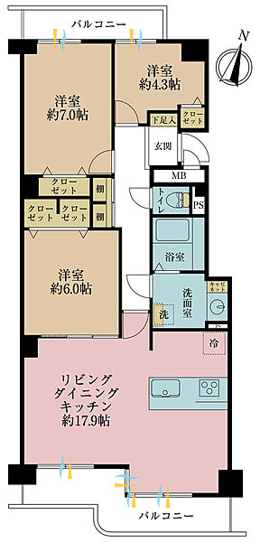 間取りを拡大表示