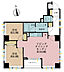間取り：2LDK、専有面積61.9m2、バルコニー面積3.78m2