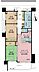 間取り：3LDK、専有面積70.01m2、バルコニー面積10.3m2
