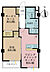 間取り：1LDK+S（納戸）、専有面積50.22m2