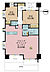 間取り：2LDK、専有面積62.45m2、バルコニー面積10.74m2