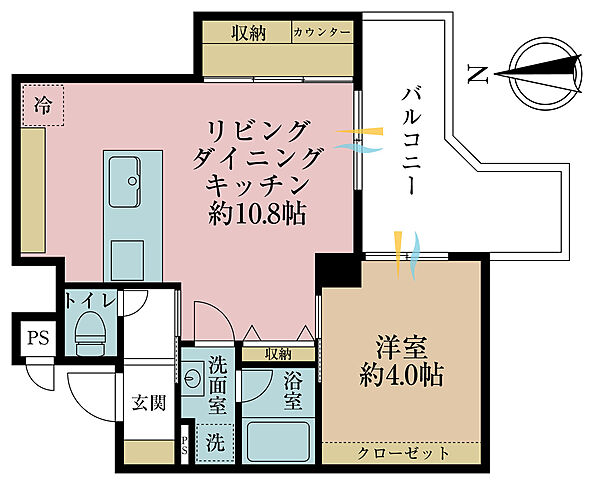 間取りを拡大表示