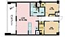 間取り：2LDK、専有面積61.75m2、バルコニー面積11.4m2
