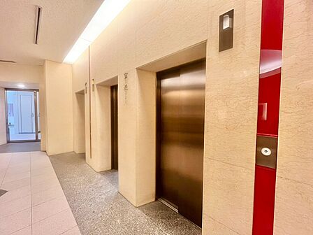 エレベーター完備のため荷物が多くなっても安心。