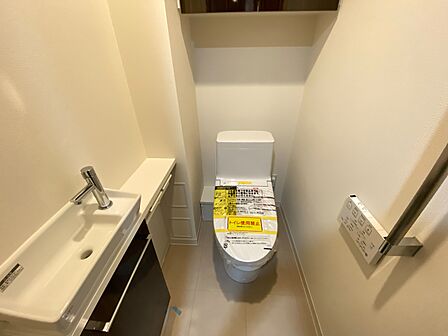 清潔感の高いお手洗い。