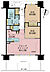 間取り：2LDK、専有面積55.49m2