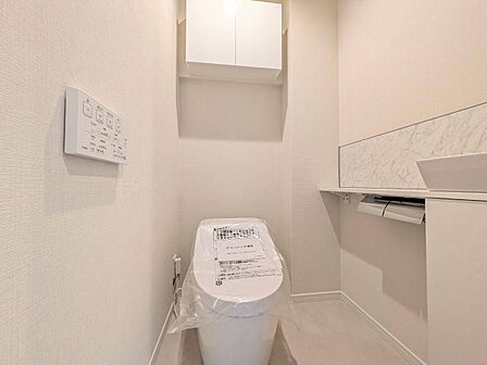 清潔感の高いお手洗い。