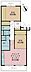 間取り：2LDK、専有面積52.75m2、バルコニー面積8.75m2