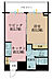 間取り：1LDK、専有面積33.1m2、バルコニー面積7.77m2