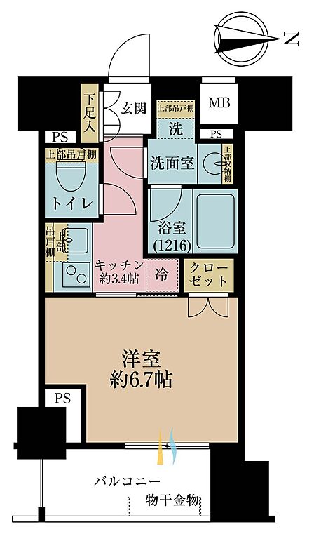 1K 間取り