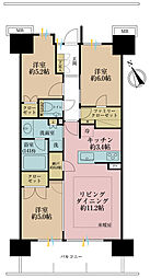 プレミスト湘南辻堂フォレストフェイス 3LDKの間取図画像