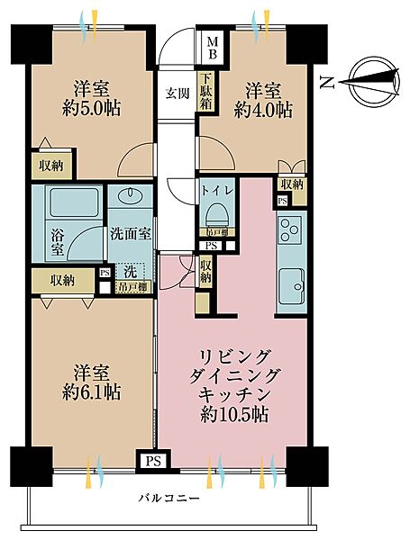 間取りを拡大表示