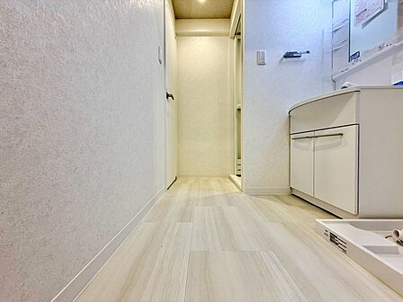 十分な広さの脱衣所。