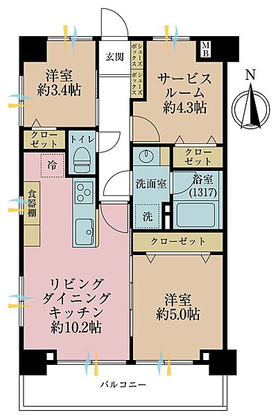 間取りを拡大表示