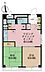 間取り：2LDK、専有面積48.36m2、バルコニー面積5.3m2