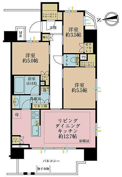 間取りを拡大表示