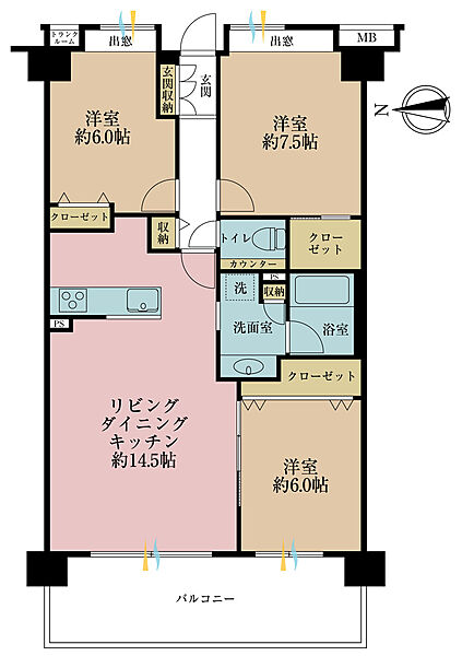 間取りを拡大表示