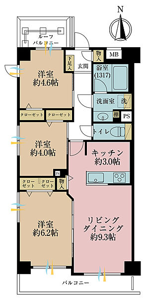 間取りを拡大表示