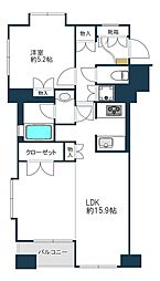 ジェイパーク武蔵小山弐番館 4階2LDKの間取り