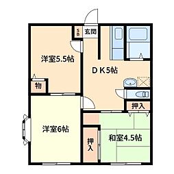マックス・カーサ 3DKの間取図画像