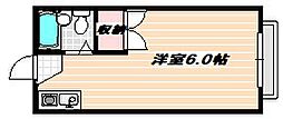 JR京葉線 舞浜駅 徒歩17分の賃貸アパート 2階ワンルームの間取り