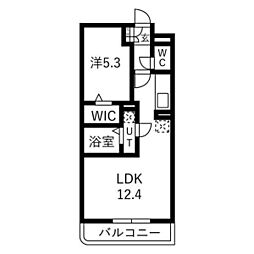 West Residence～ウエストレジデンス 1LDKの間取図画像
