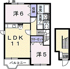 物件の間取り