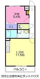 ルミライズ 1LDKの間取図画像