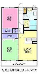 間取図画像 2LDK
