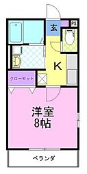間取図画像 1K