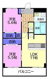 間取図画像 2LDK