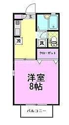 フレグランス・K 1Kの間取図画像